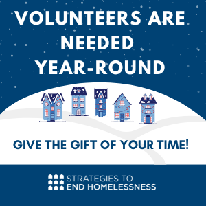 Volunteers are needed year-round give the gift of your time